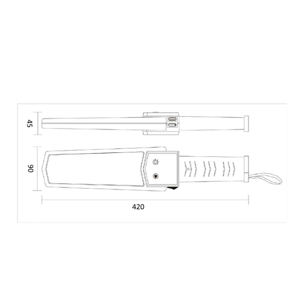 Параметры ручного металлодетектора DAHUA ISC-H001